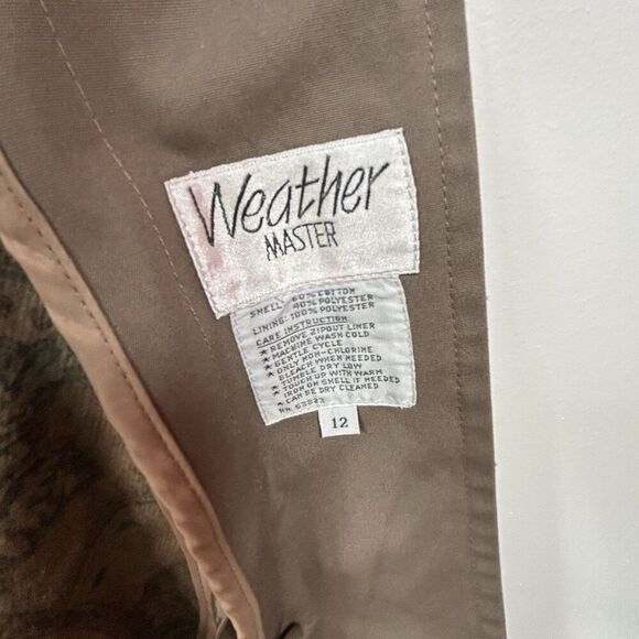 Vintage Weather Master Womens Trench Coat with removable liner timeless Khaki - Picture 15 of 16